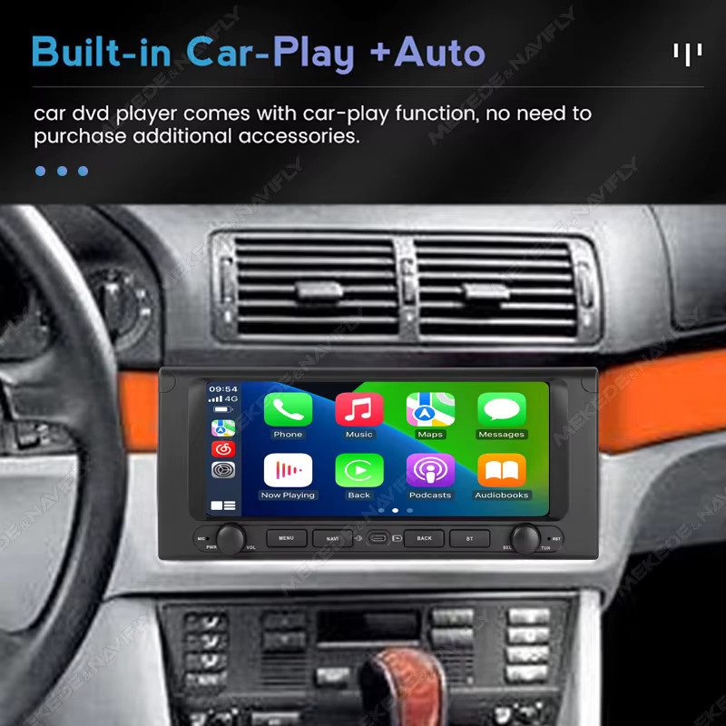 MEKEDE Android 15 Autoradio mit 10,26 Zoll Display für BMW E53 X5 E39 M5 E38, kabelloses CarPlay und GPS, Schwarz - Bild 4