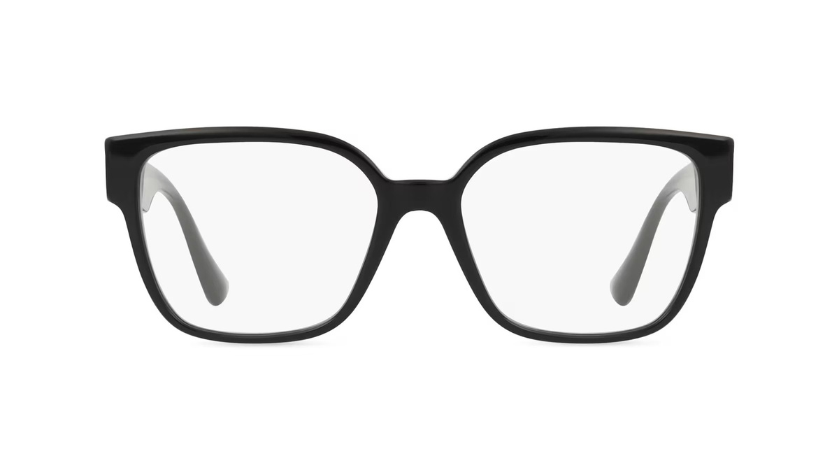 Versace VE3329B Korrektionsbrille Damen, Vollrand, Butterfly, Acetat, Schwarz, Gold - Bild 1