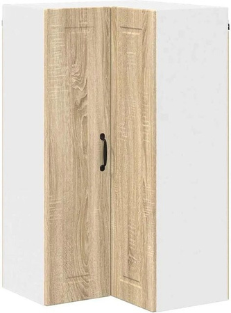 vidaXL Küchen-Eckschrank PORTO in Sonoma-Eiche, Wandmontage, B/T/H: 57 x 57 x 100 cm