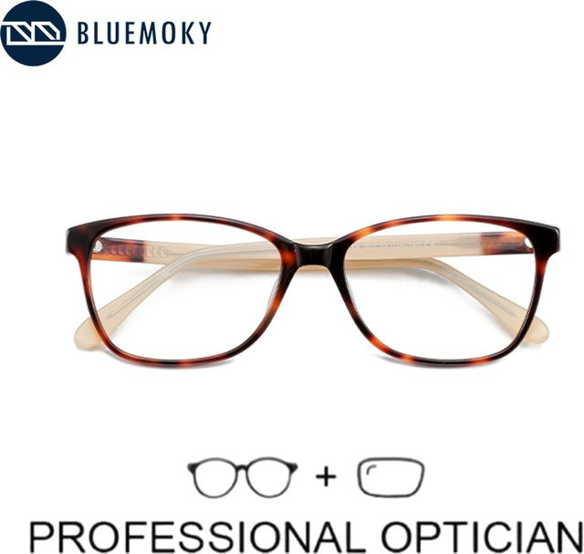 BLUEMOKY Square Korrektionsbrille, Acetat, Vollrand, Damen, Blaulichtfilter - Bild 1