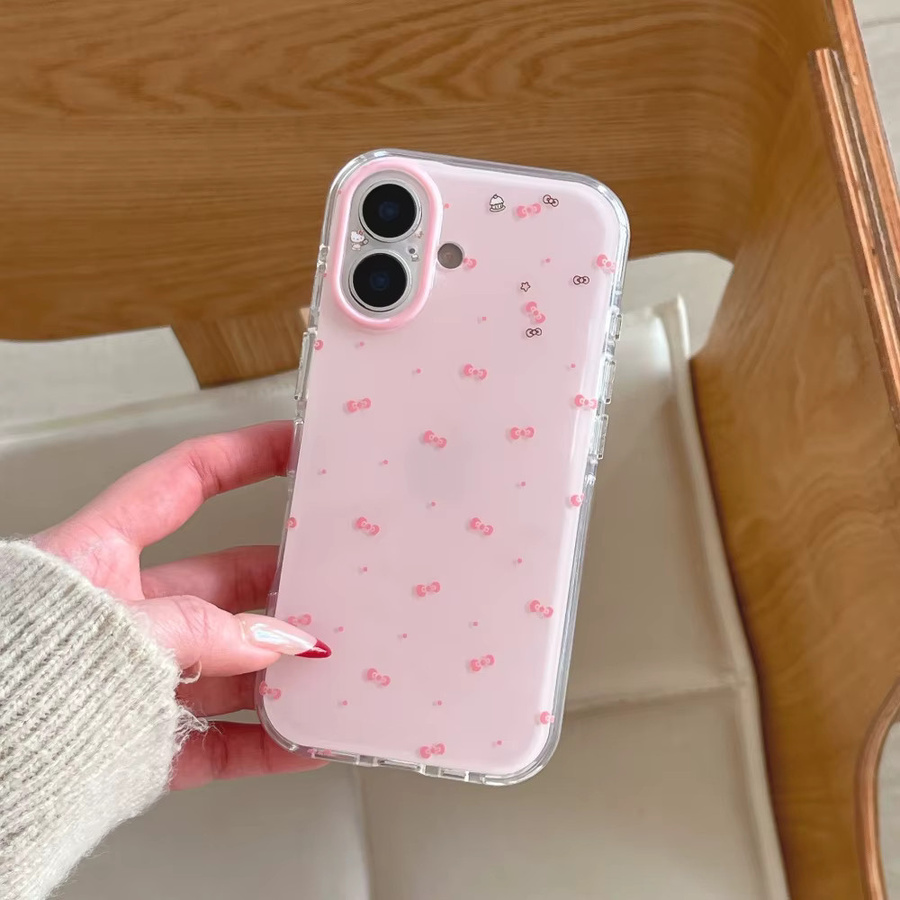 Sanrio Luxuriöse Katzen-Handyhülle mit Schleifen-Design in Rosa für iPhone 17 Pro Max, iPhone 17, iPhone 16 Pro, iPhone 15 Pro und iPhone 14 Pro Max - Bild 2