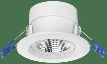 Opple LED-Einbauleuchte in Weiß mit 9W und warmweißem Licht, IP44 geschützt und verstellbar - Bild 1