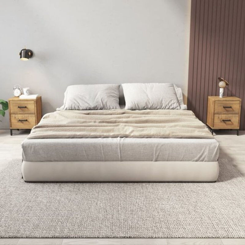 Vidaxl Set aus 2 Nachttischen aus Massivholz Kiefer in Natur Braun im Retro-Skandinavischen Design B/T/H: 36 x 30 x 45 cm - Bild 1