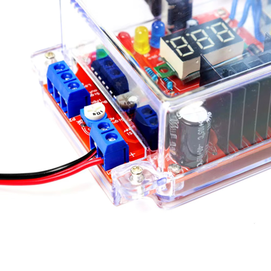 Aideepen LM317 Einstellbarer Spannungsregler DIY Elektronikbausatz Step-Down PCB Board für DC 110V/220V bis 1,25-12,5V - Bild 3