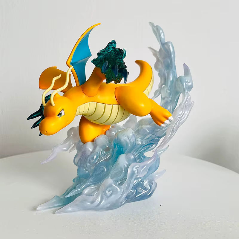 Bandai Dragonite Anime Figur aus PVC, orangefarbene Statue für die Desktop-Dekoration, Höhe: 16 cm - Bild 2