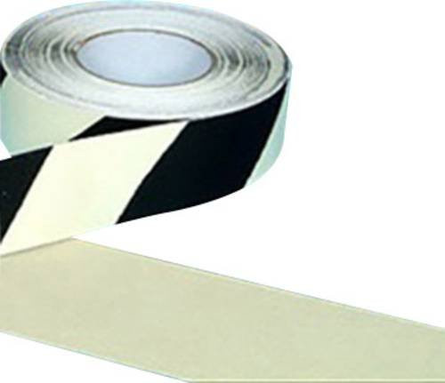 B-Safety AR226050 Antirutschbelag langnachleuchtend in Schwarz und Weiß, Breite: 5 cm, Länge: 18,3 m - Bild 1