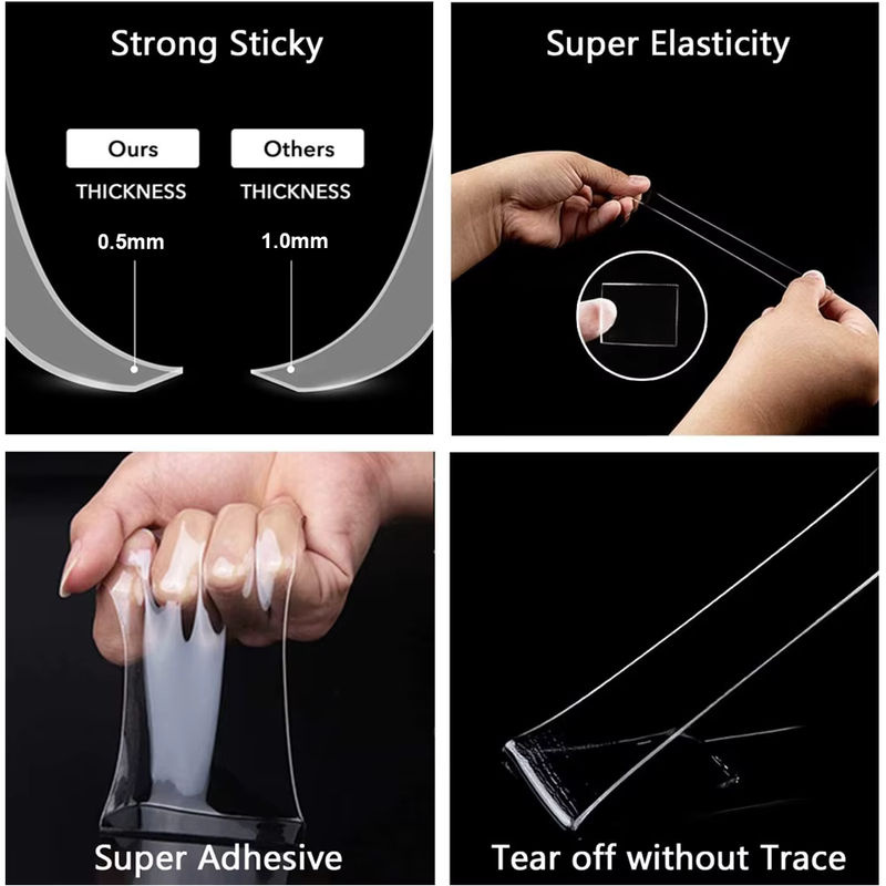 TFAAI Nano Tape extra starkes doppelseitiges Klebeband transparent wasserdicht und abnehmbar - Bild 3