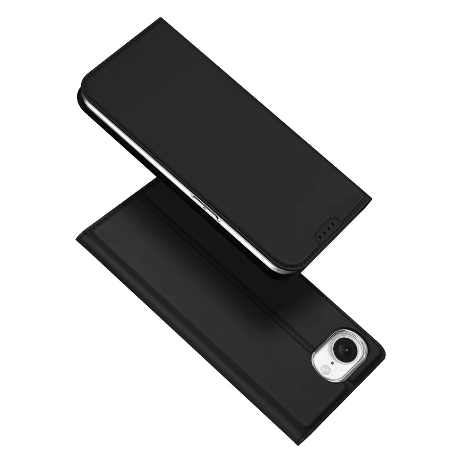 DUX DUCIS PU-Leder Klapphülle mit Kartenfach für iPhone 16e, iPhone 16 Pro Max, iPhone 16 Plus und iPhone 16 Pro in Schwarz oder Pink - Bild 4