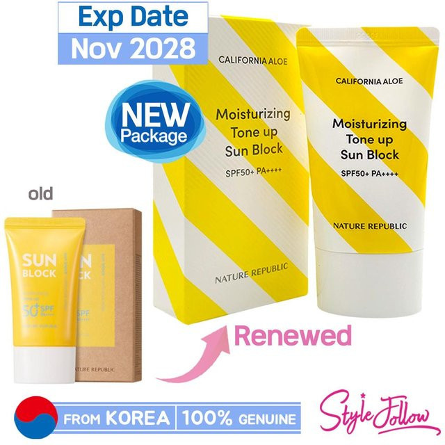Nature Republic California Aloe Tone up Sun Block, 57 ml, LSF 50+ - Bild 1