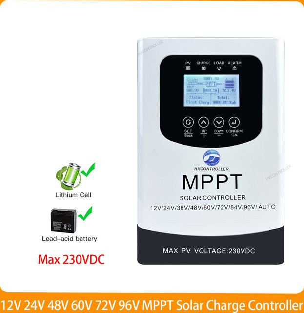 JYYHSRPOWER MPPT Solar Laderegler für PV-Systeme 12V bis 96V mit bis zu 100A - Bild 1