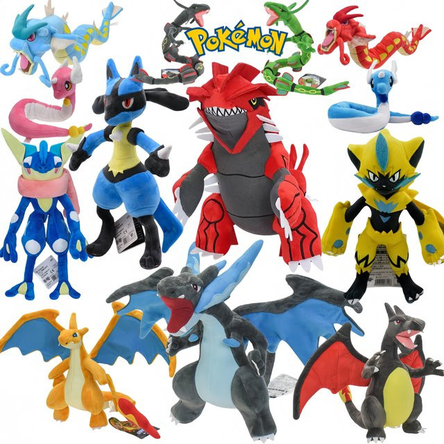 DUODUOBAO Pokémon Groudon Plüsch, Stofftier, bunt - Bild 1