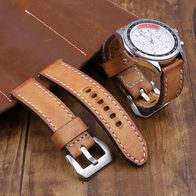 onthelevel Uhrenarmband Rindsleder, Vintage, Unisex - Bild 1