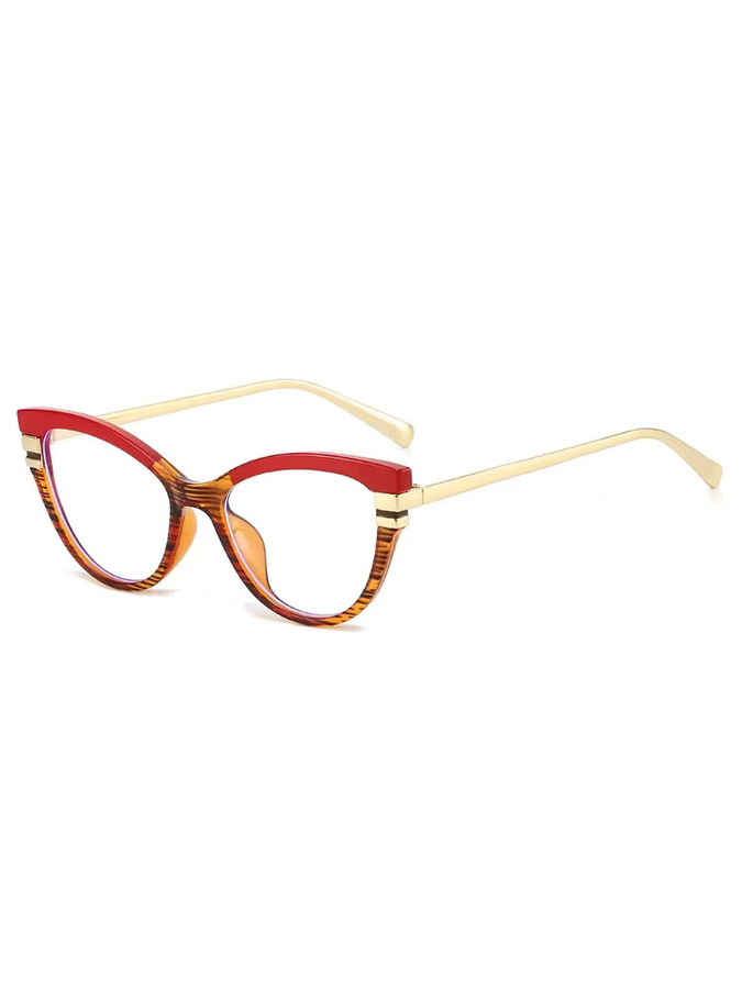 Cat Eye Korrektionsbrille für Damen, Vollrand, Patchwork, Multicolour - Bild 2