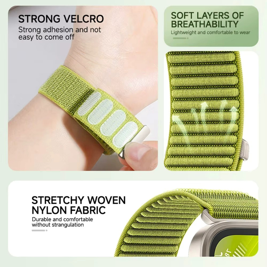 CHIICSMART Uhrenarmband Nylon, Weiß, Unisex - Bild 3