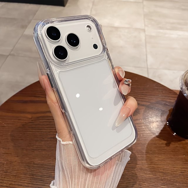 Transparente Silikon-Schutzhülle für Apple iPhone (kompatibel mit iPhone 11 bis iPhone 17 Pro Max) stoßfest und weich - Bild 1