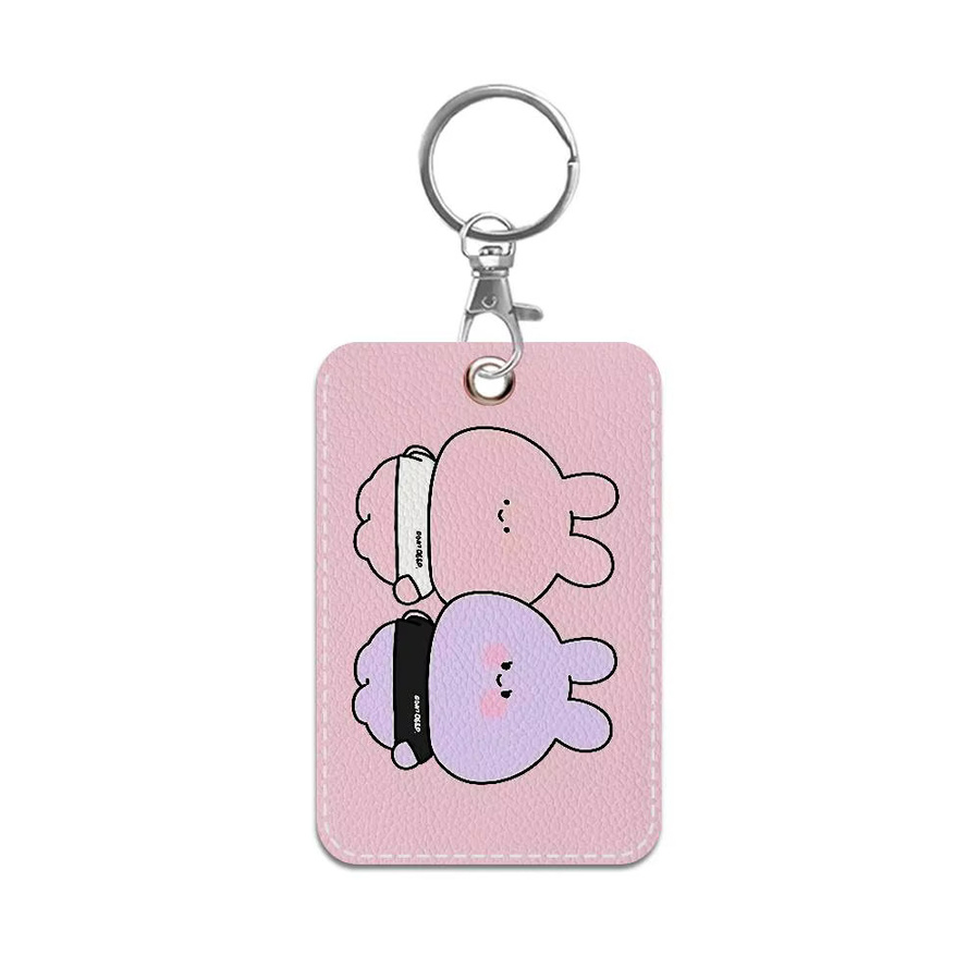 Asamimichaan Rechteckiger Schlüsselanhänger-Kartenhalter, Unisex - Bild 4