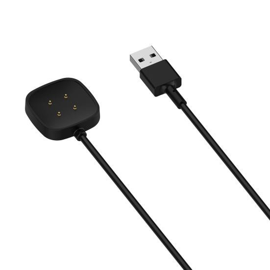 Zenzone Magnetisches Ladekabel in Schwarz für Fitbit Sense 2, Fitbit Sense, Fitbit Versa 4 und Versa 3, 100 cm Länge - Bild 2
