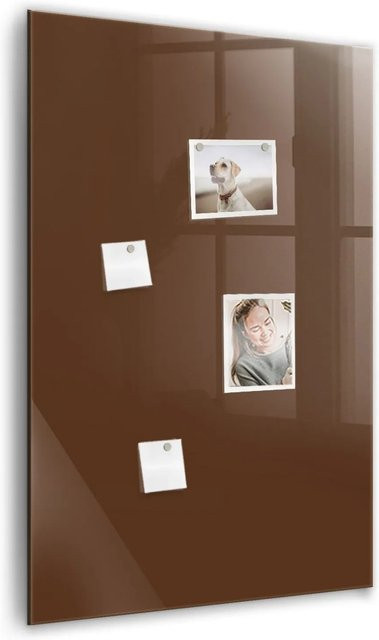 Tulup Glas Magnettafel in Braun, B: 60 cm, H: 90 cm - Bild 1