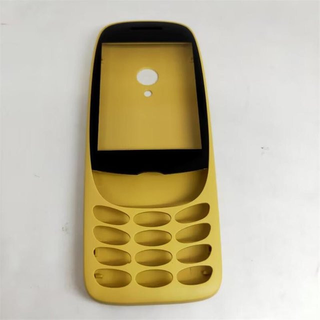 Nokia 6310 2021 4G Ersatzgehäuse Akkuabdeckung ohne Tastatur in Gelb - Bild 1