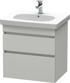 Duravit Waschtischunterschrank DuraStyle in Grau, wandhängend, B: 60 cm, T: 45,3 cm, H: 61 cm - Bild 1