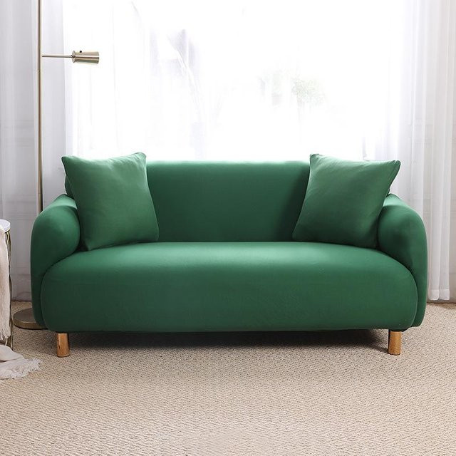 BC-Warm Home Universal Stretch Sofabezug für 3-Sitzer, Grün, Rutschfest und Elastisch - Bild 1