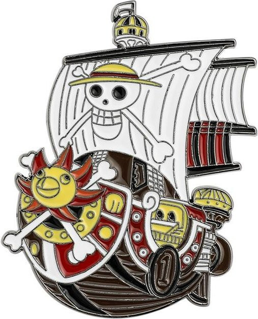 Wucifang Jewelry Brosche Piratenschiff, Metall, Emaille, Unisex, grau - Bild 1