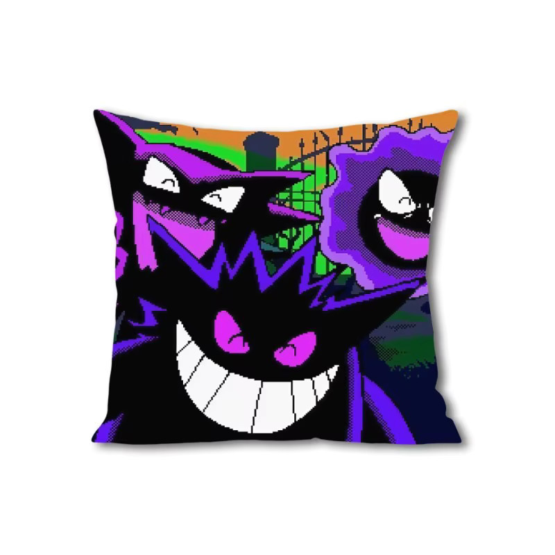 Potdemiel Gengar Kissenbezug mit Reißverschluss, doppelseitig bedruckt, Multicolour, Breite: 30 cm, Höhe: 30 cm, Tiefe: 30 cm - Bild 7