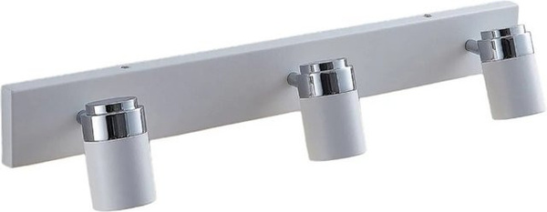 Lindby Deckenlampe Kardo Badezimmerleuchte aus Metall in Weiß, 3-flammig, GU10, IP44 spritzwassergeschützt, Modern
