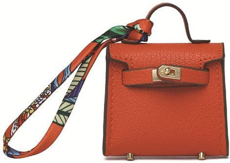 H Home Mini-Taschenanhänger, Damen, orange, 6x2x5.5cm - Bild 1