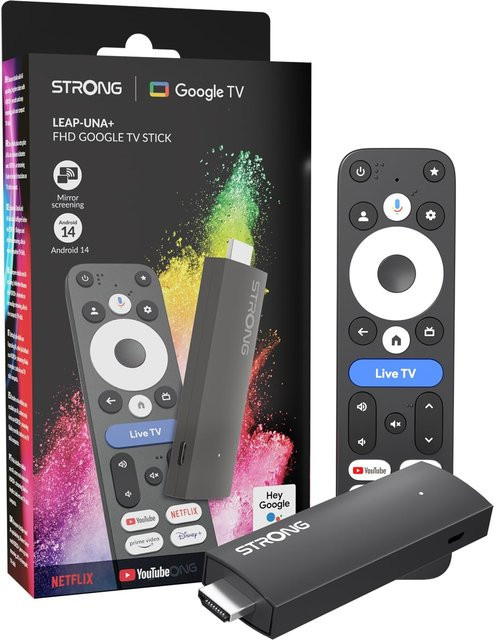 Strong Leap UNA+ Streaming-Player in Schwarz mit Full HD, Wi-Fi und Bluetooth - Bild 2