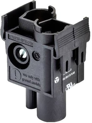 Wieland Electric 78.116.0253.0 Hochstromklemme, 2er Polzahl, Schwarz, 5 Stück - Bild 1