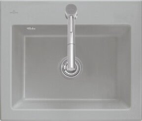 Villeroy & Boch Subway 60 S Flat bündiges Spülbecken aus Keramik in Crema/Beige - Bild 1