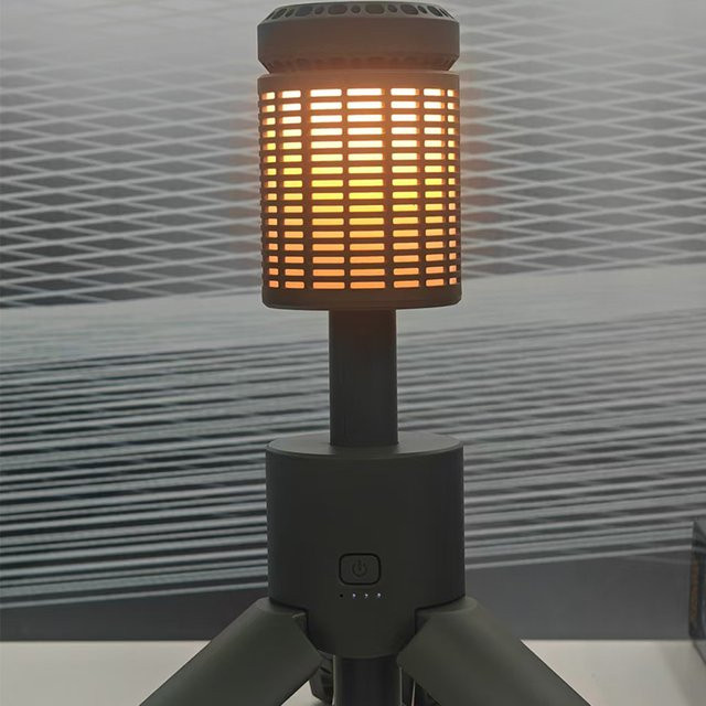 ESMARTER LED-Campinglaterne in Weiß, wiederaufladbar via USB, IP65 wasserdicht mit einstellbarer Farbtemperatur und Touch-Bedienung - Bild 1
