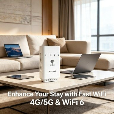 NUOYING Tragbarer Runder 4G LTE WLAN-Router mit SIM-Karten-Einschub in Weiß - Bild 1