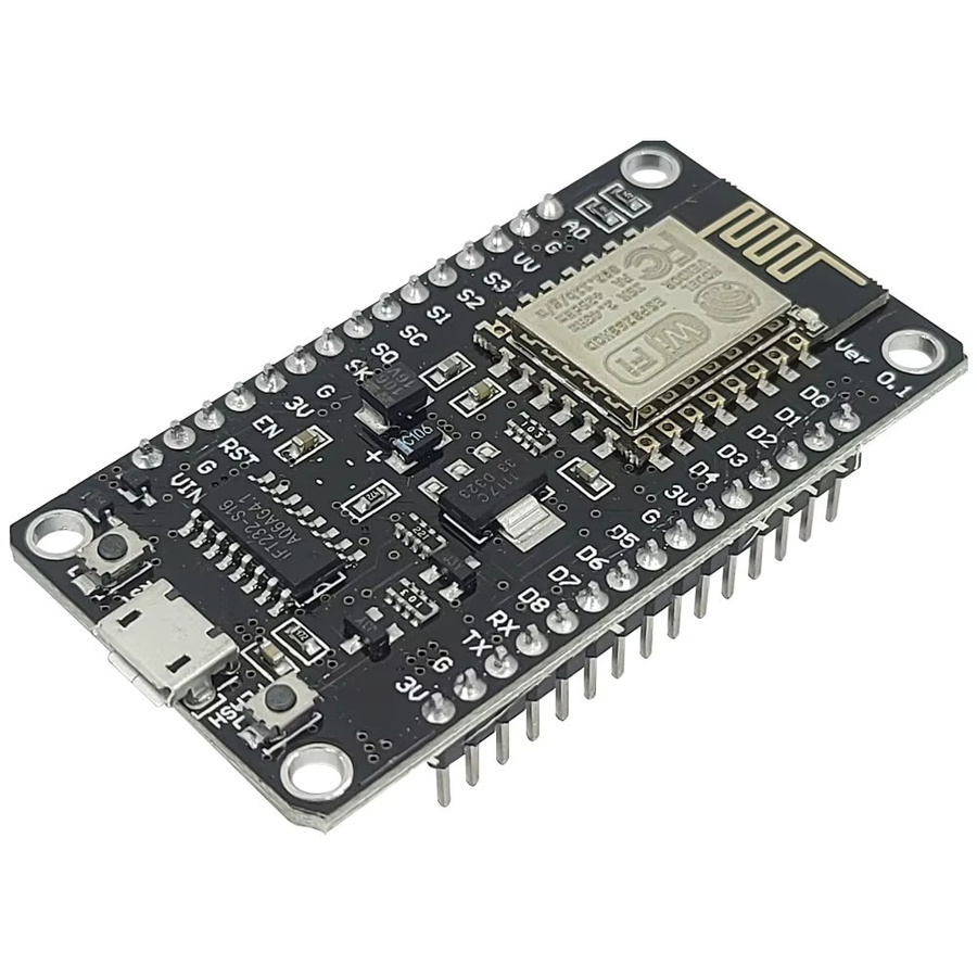 NodeMCU V3 ESP8266 2,4G WIFI Modul Entwicklungsboard für Arduino DIY Internet der Dinge in Schwarz mit Micro USB Anschluss - Bild 4