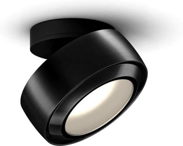 Occhio Più R alto VOLT LED-Deckenstrahler in Black Phantom, Schwarz matt mit Glas-Cone und warmweißem Licht (3000K) - Bild 1