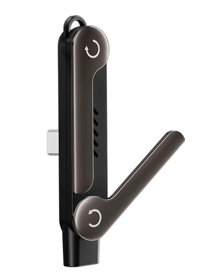 Fireurus 2-in-1 Handyhalterung mit 240W Ladeadapter und USB-C Ladekabel in Schwarz - Bild 6
