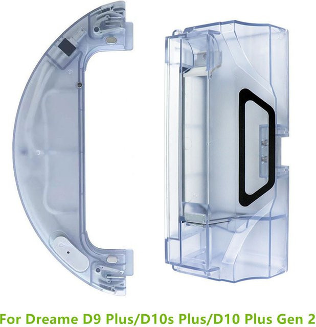 Dreame Ersatzteil Set mit Staubbox und elektrischem Wassertank für D10s Plus, D10 Plus Gen 2 und D9 Plus Roboter Staubsauger, transparent - Bild 1