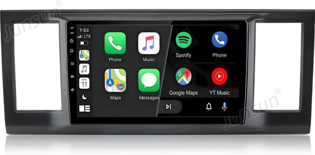 Junsun Autoradio für VW Caravelle 2015-2020 mit GPS, Bluetooth und Wi-Fi in Schwarz - Bild 1