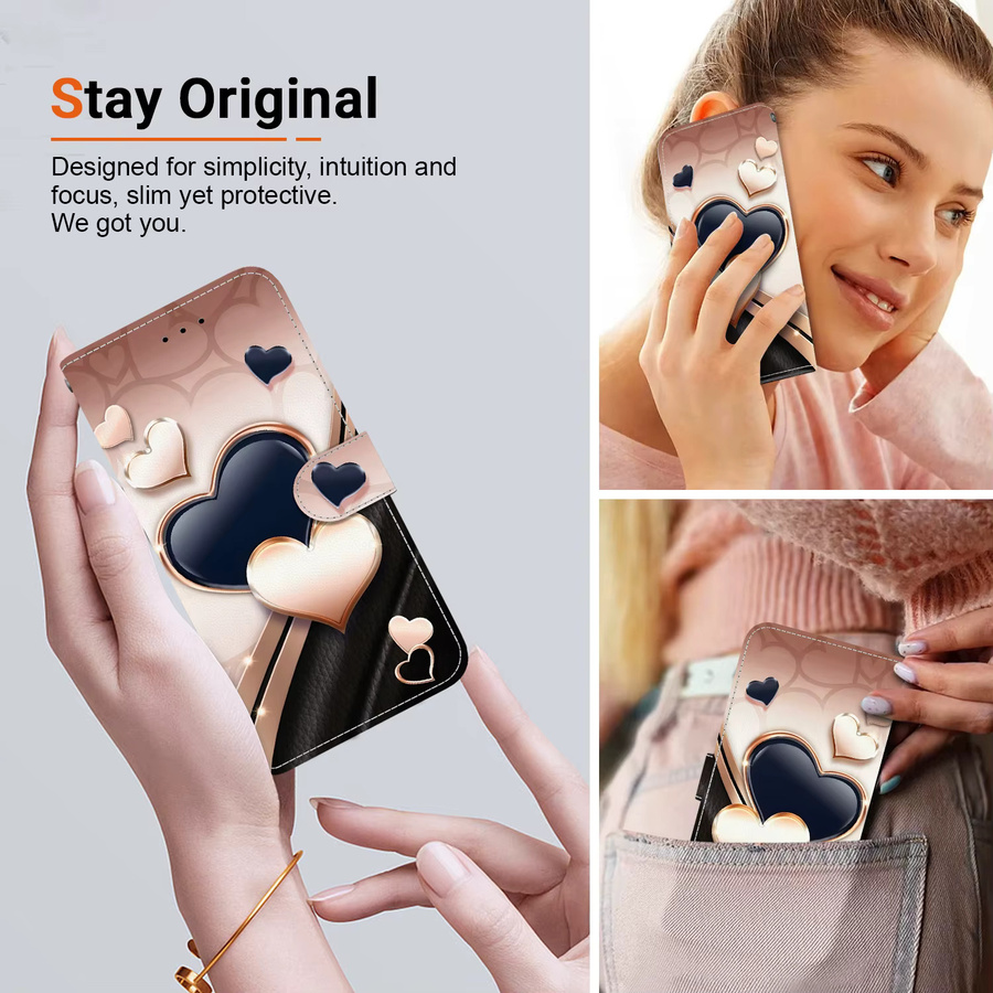 Leder Flip Cover Handyhülle für Samsung Galaxy A57 A37 A27 A17 A07 A56 A36 A26 A16 A06 A55 A35 A25 A15 A54 A34 A14 in Multicolour - Bild 3