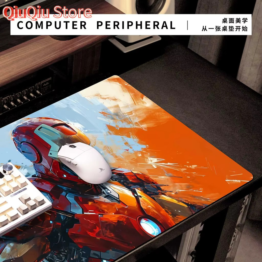 Potdemiel Iron Man Gaming-Mauspad in Multicolour mit HD-Druck, wasserdicht und rutschfest - Bild 2