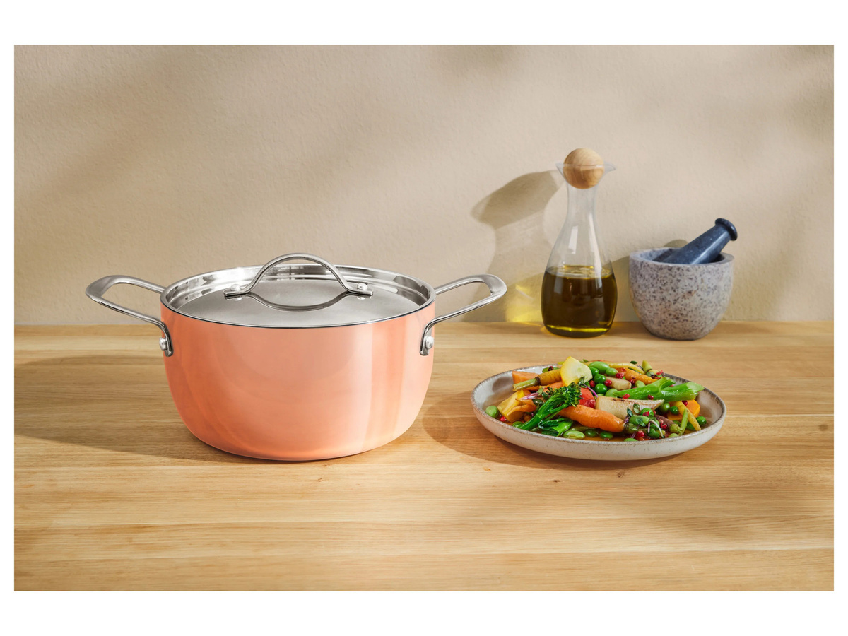 SILVERCREST Saucepan aus Edelstahl mit Kupferbeschichtung und Keramik, Durchmesser: 20 cm - Bild 2