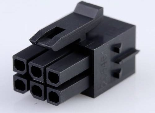 Molex Buchsengehäuse-Kabel in Schwarz mit 6 Polen - Bild 1