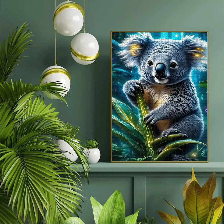 AZNM Koala- und Eukalyptusblatt-Puzzle, Pappe / Karton, Bunt / Mehrfarbig - Bild 5