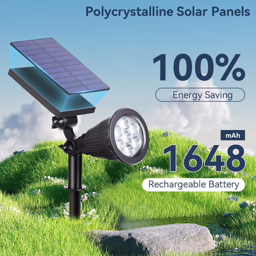 CANMEIJIA Solar LED Gartenlampe Schwarz mit austauschbarer GU10 Glühbirne Warmweiß für Terrasse und Garten - Bild 4