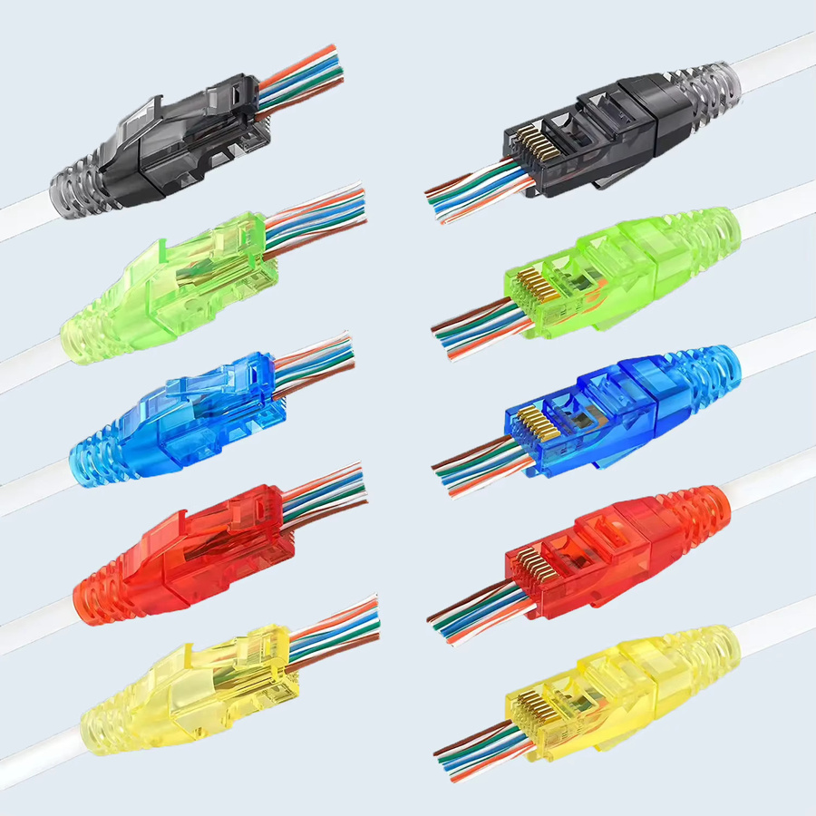 ZoeRax 100 Stück RJ45 Zugentlastungsstiefel für CAT6 und CAT5E Ethernet LAN-Kabel in gemischten Farben - Bild 2