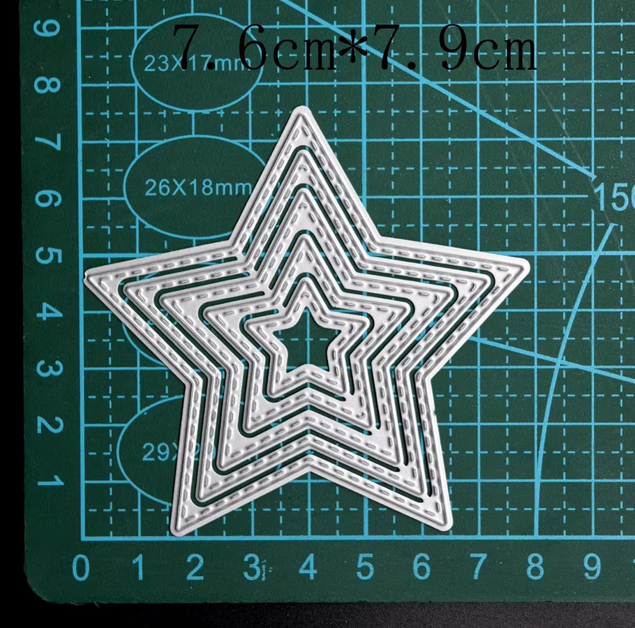 Metall Stern Stanzform für DIY Bastelarbeiten, Karten, Sammelalben und Scrapbooking - Bild 2