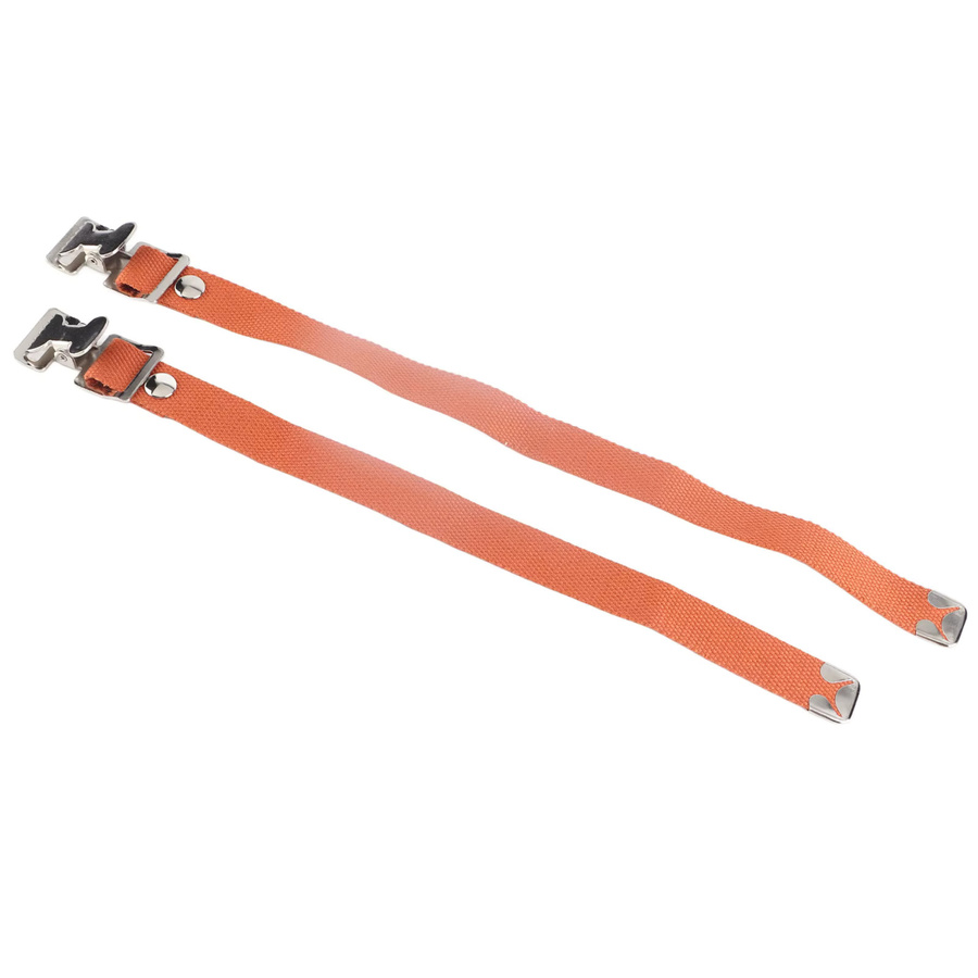 2 Stück Fdit Beinband Riemen in Orange als Ersatzteile für Trockenbau Stelzen - Bild 2