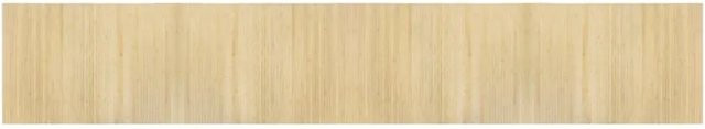 vidaXL Teppich Rechteckig aus Bambus und Polypropylen in Beige, B/T: 70 x 400 cm - Bild 1