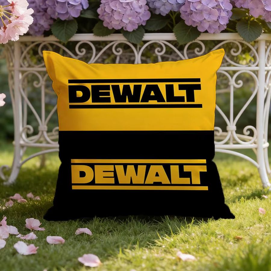 DeWalt Kissenbezug für Zuhause und Auto, wendbares Design in Schwarz und Gelb, nur Bezug - Bild 2